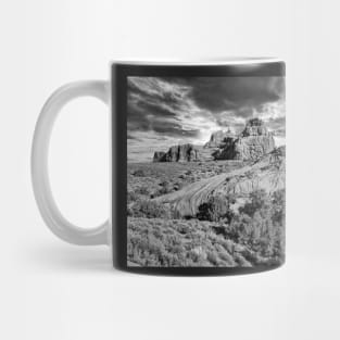 Grayscale Landscape Print Mug